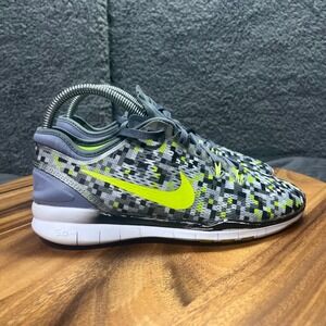 Nike Free TR 5 Womens Running Shoes Athletic Training Sneakers Gray Volt Sz 6.5